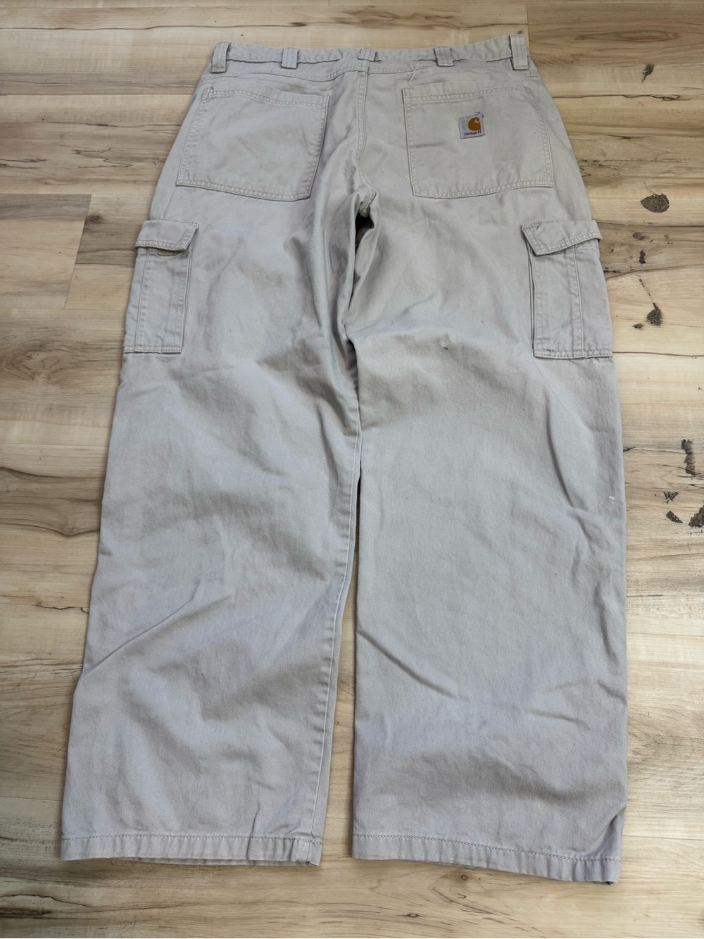 Y2K Carhartt Men’s Work Cargo Pants in Light Tan